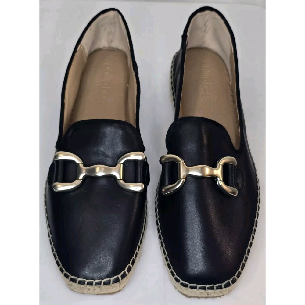 Philip Hog Stockholm Black Loafers Flats Slip On Women Shoes Womens EU 40 US 9.5